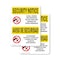 Signmission Knives Weapons Banned Bilingual OSHA Security Notice Sign, Plastic, 7in W x 10in L, 2PK OS-2PACK-SN-P-710-L-11555 - alternate 1